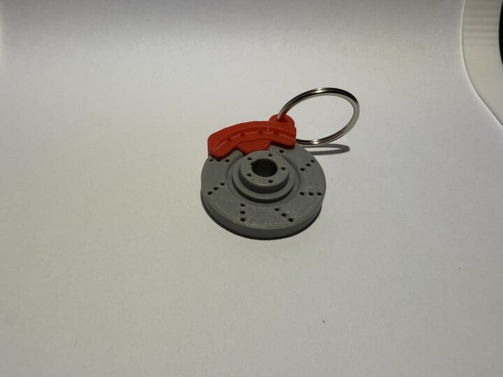 Rotierende Bremsscheibe Schlüsselanhänger